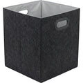 Zivno Tall Square Felt Foldable Storage Basket 45 cm Charcoal - Product view